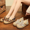 2021 New Spring/autumn Retro Handmade Cotton Hemp Casual Round Toe Linen Cotton Shoes Womens Flat Shoes Fisherman