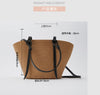 New straw woven color stitching basket bag large capacity hand-woven bag female fashion seaside vacation beach Shoulder bag