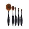 5/10Pcs Soft Makeup Brush Toothbrush Type Brushes Half-cut Electroplated Gold Handle Professional Makeup Brush Set Beauty Tool