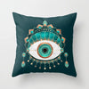 Flower Leaves Pattern Throw Pillow Case Teal Blue Cushion Covers for Home Sofa Chair Decorative Pillowcases