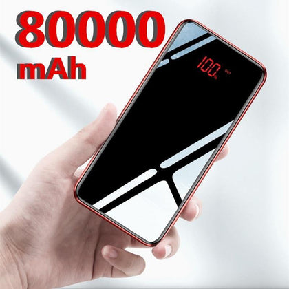 80000mAh Power Bank For Xiaomi Samsung iPhone Huawei Powerbank Portable Mini Dual USB Charging External Battery Pack Bank - Surprise store