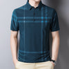2021 Fashion Brand Men Polo Shirt Summer Cool Thin Shirt for Men Short Sleeve Striped Casula Male Polo Shirt Korean Clothing