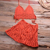 Sexy Knitted Bikini Thong Bathing Suit Women High Waist Crochet Swimsuit With Skirt Shell Hollow Out Swimwear