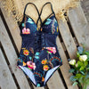 Tummy Abdomen Control Waist Push Up Swimsuit Print Swimwear Vintage Retro Bathing Suits Bodysuit Beach Wear Plus size XXXL
