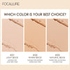 FOCALLURE Face Powder Long-lasting Perfect Cover Oil Control Matte Two Way Cake Vitamin C Lightweight Facial Makeup