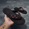 2021 hot summer flip flops men's personality outer wear beach shoes summer outdoor couple slippers men trendy sandals size 39-46