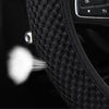 Universal 4 Colors Car Steering Wheel Cover Sandwich Fabric Handmade Winter Warm Steering Wheel Cover Car Accessories For Girls
