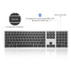 SeenDa Bluetooth keyboard Full-Size Wireless Bluetooth Keyboard for Ipad Laptop Table 109-button multi-pairing - Surprise store