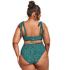 Summer Large Size 4XL Bikini Set Womens Polka Dot Print Swimsuits Two Pieces Big Swimwear Bra Padded Sexy Bathing Suit 3XL