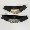 Women's leather wide belt matching dress jacket skirt coat belt fashion luxury jeans suit accessories x258