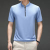 High Quality Solid Color Zipper Polo Shirts Men Cotton Summer Short Sleeve Casual Tee shirt Homme Slim Fit Camisa Polos T1041