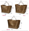 Casual Rattan Large Capacity Tote Bags For Women Wicker Woven Women Handbags Handmade Straw Women's Bag Summer Beach Shopper Bag