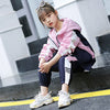 Girl Children's Active Clothing Set 2021 New Spring Fall Tracksuit Fashion Sports Leisure Two-piece Suit Toddler Kids Clothes