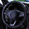 LEEPEE 37-38cm Diameter Universal Car Steering Wheel Cover Anti Slip PU Leather Steering Covers Car-styling
