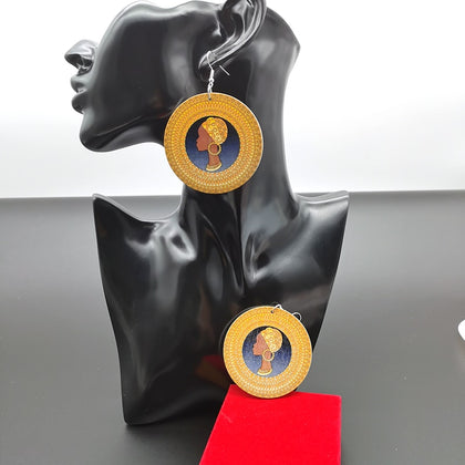 YD&YDBZ Fashion Ethnic Jewelry For Women Drop Earrings 2019 New Wood Earrings Geometric Big 6CM Round Earring Gifts Wholesale