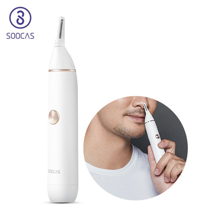 SOOCAS mini Electric Nose Hair Trimmer N1 Portable Clipper Rechargeable Eyebrow Ear Hair Shaver For Men Safe Cleaner Razor