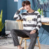 2020 Winter Long Sleeve Thick Warm Flannel Pajama Sets for Men Coral Velvet Sleepwear Suit Pyjamas Lounge Homewear Home Clothes