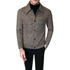 Men Wool Trench Coat Jacket Outwear Casual Slim Fit Thicker Jackets High Quality Steetwear Windbreaker