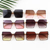 2021 New Fashion Oversize Gradient Sunglasses For Women Vintage Alloy Chain Frame Rivet Square Sun Glasses Female Elegant Shades