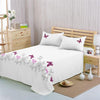 Luxury 3pc Bed Sheet -Hotel Quality Soft Cotton Embroidered Sheets Hypoallergenic - King