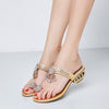 2020 Women Sandals Flip Flop Fashion Rhinestone Wedges Shoes Crystal High Heels Sandals Women Shoes Summer Casual Beach Sandals