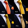 Wedding Necktie Handkerchief Men Tie Red Solid Fashion Ties For Men Business 8cm Dropshiping Groom Neck Tie Pocket Square Set - Surprise store