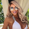 Oversized Square Sun Glasses Ladies 2021 New Luxury Pearl Sunglasses Women Brand Designer Fashion Shades big Square