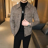 Men Wool Trench Coat Jacket Outwear Casual Slim Fit Thicker Jackets High Quality Steetwear Windbreaker