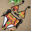African Style Bikini Set High Waist Bathing Suit Push Up Swimming Suit Beachwear Totem Print Swimwear Woman Swimsuit Biquinis