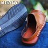 New Classic Summer Men Sandals Quality Leather Breathable Male Outdoor Beach Slippers Soft Comfortable Shoes Men Beach Sandals