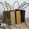 Women's Handbag Creative Rattan Tote Bag New Straw Bag Sen Female Titan Bags Travel Holiday Round Woven Handbag Sac A Main