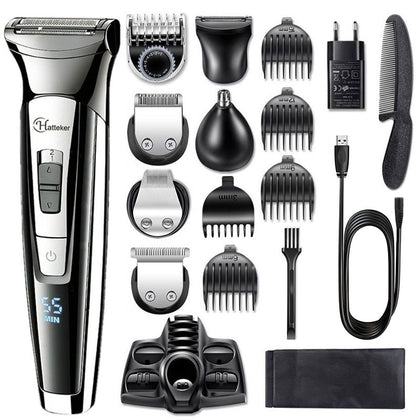 Facial body electric shaver grooming kit hair shaver for men wet dry beard shaving machine all in one electric razor 100v-240v