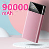 90000mAh Power Bank Portable Ultra-thin Phone Charger Digital Display 2 USB Outdoor Travel Powerbank for Xiaomi Samsung IPhone - Surprise store