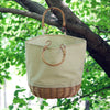 Summer New Woven Bucket Bags For Women Handbag 2020 Casual Large Capacity Simple Handbags Female Shouder Travel Bag Wild Totes
