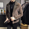 Slim Long Wool Casual Woolen Coat Fashion Temperament Trend Slim Coat Large size S-3XL