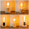 E27 Socket Vintage Wood Table Lamp Base Holder 220V EU Plug Retro Night Lights Desk Lamp for Bedroom Living Room Decoration