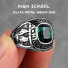 Stainless Steel Men Rings Rhinestone High School Eagle Punk Hip Hop for Biker Male Boyfriend Jewelry Creativity Gift Wholesale