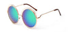 SHAUNA Vintage Oversize Round Sunglasses Women Alloy Around Hollow Frame Brand Designer Fashion Circling Frog Sun Glasses UV400
