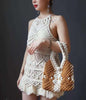 Designer Luxury Woolen Knitted Cotton Rope Braided HandBags Women 2021 Designer All Handmade Fashion Bag with Handle for Female
