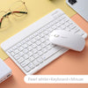 Mini Wireless Bluetooth Keyboard For Tablet iPad iPhone Rubber Keycaps Rechargeable Keyboard For Smartphone Android IOS Windows