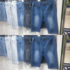 2021 Big Size Summer New Men Business Denim Shorts Fashion Casual Stretch Slim Blue Thin Short Jeans Male