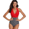 One-piece swimsuit female sense Monokini retro swimsuit slimming Bodi woman sports beach sexy push high bra one-piece swimsuit