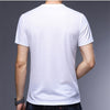 Ymwmhu 100% Cotton T-shirts Men Short Sleeve V-neck Summer Tops Casual Slim Fit Men T Shirt Fashion Tee Shirt Homme Clothes