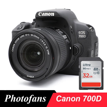 Canon 700D / Rebel T5i DSLR Digital Camera with 18-55mm Lens -18 MP -Full HD 1080p Video -Vari-Angle Touchscreen (New)