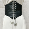 Super Wide Waist Belt for Women PU Leather Slimming Body Ladies Dress Belt Elastic White Black Corset Belt Female Waistband