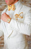 New Classic Design White Paisley Groom Tuxedos Groomsmen Shawl Lapel Best Man Suit Wedding Men's Blazer Suits Jacket 04