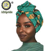 2020 African New Fashion Headwrap Women Cotton Wax Fabric Traditional Headtie Scarf Turban pure Cotton Wax AFRIPRIDE S001