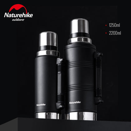 Naturehike 2019 New Large Capacity Outdoor Thermos Cup Sport Bottle 304 Stainless Steel Unisex Outdoor 1250ML 2200ML Thermos Cup