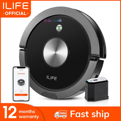 ILIFE A9s Robot Vacuum Cleaner Vacuuming & Mopping Smart Cellphone APP Remote Control Camera Navigation Plan Cleaning household
