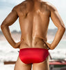 Solid Red Thong Sexy Swim Underwear Bathing Beach Briefs Male Sunbathing Penis Pouch Swimsuit For Gay Board Trunks Mens Swimsuit